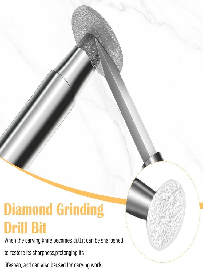 TecoKart® 6Pcs Wood Bits Detail Carving Tools Set, Stainless Steel Detailing Engraving Drill Bit, Grinding Tool Universal Shank for DIY Crafts - Image 5